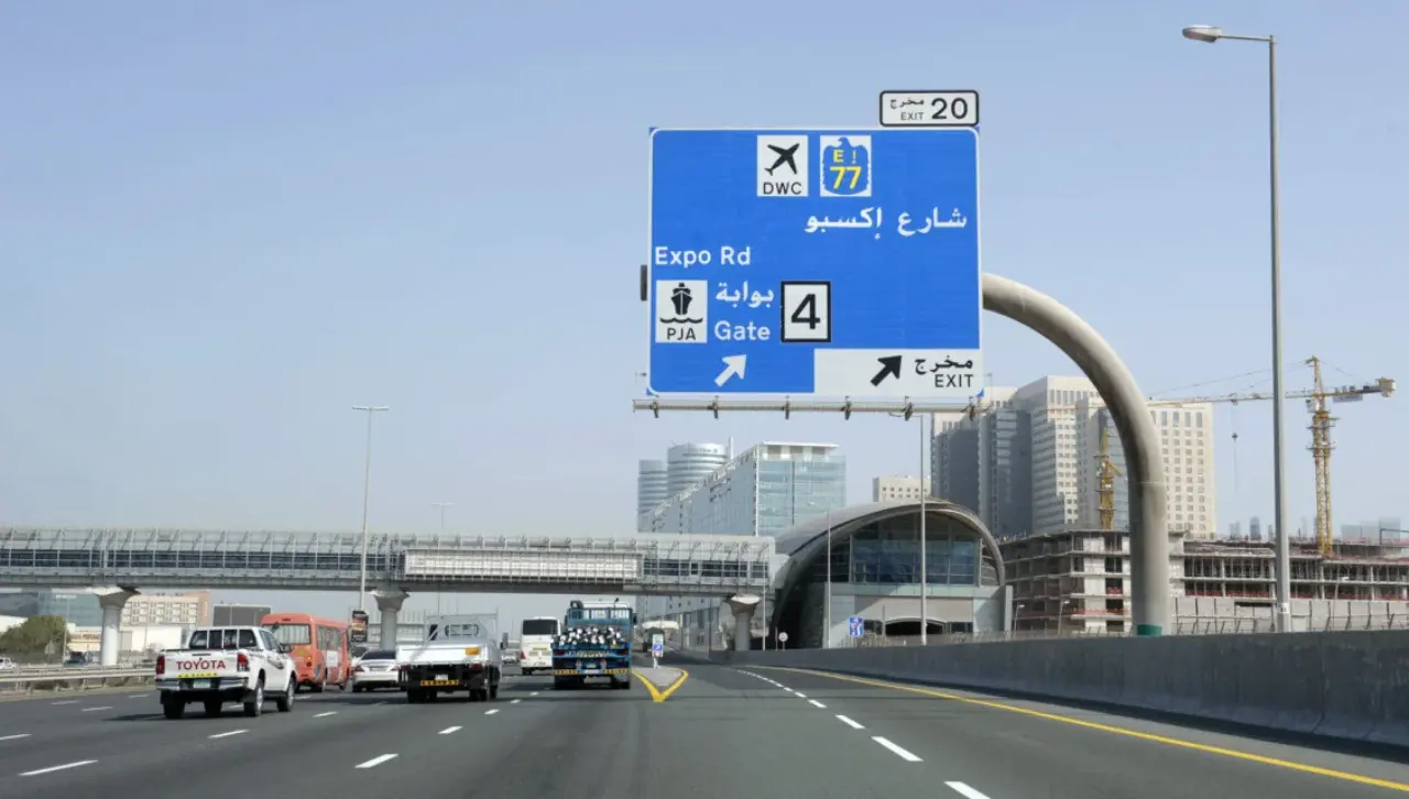 Jebel Ali Expo Road in Dubai.